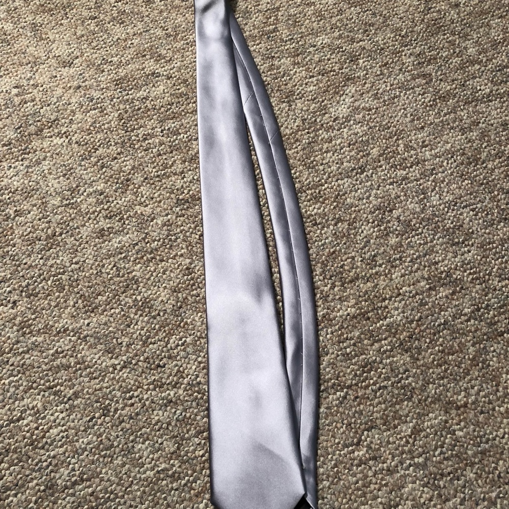 Men’s Puccini Silver Tie